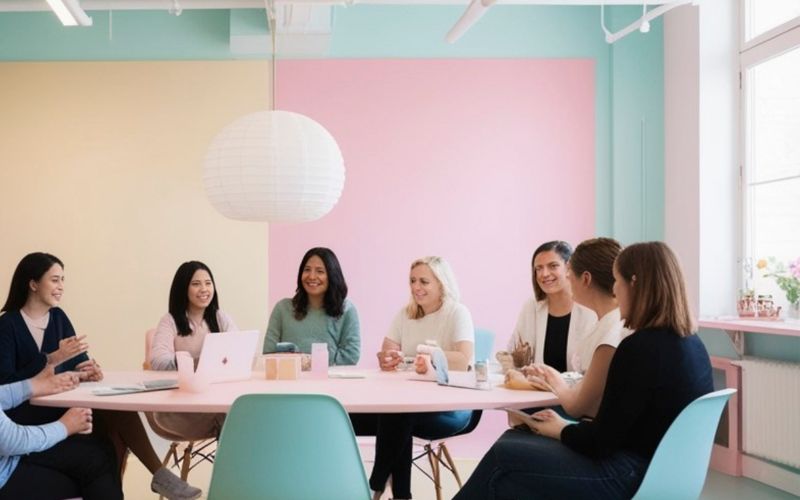 Activité groupe de discussion entre femmes